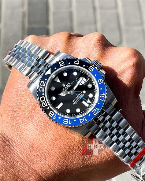 rolex gmt master 2 batman gebraucht|Rolex Batman gmt price.